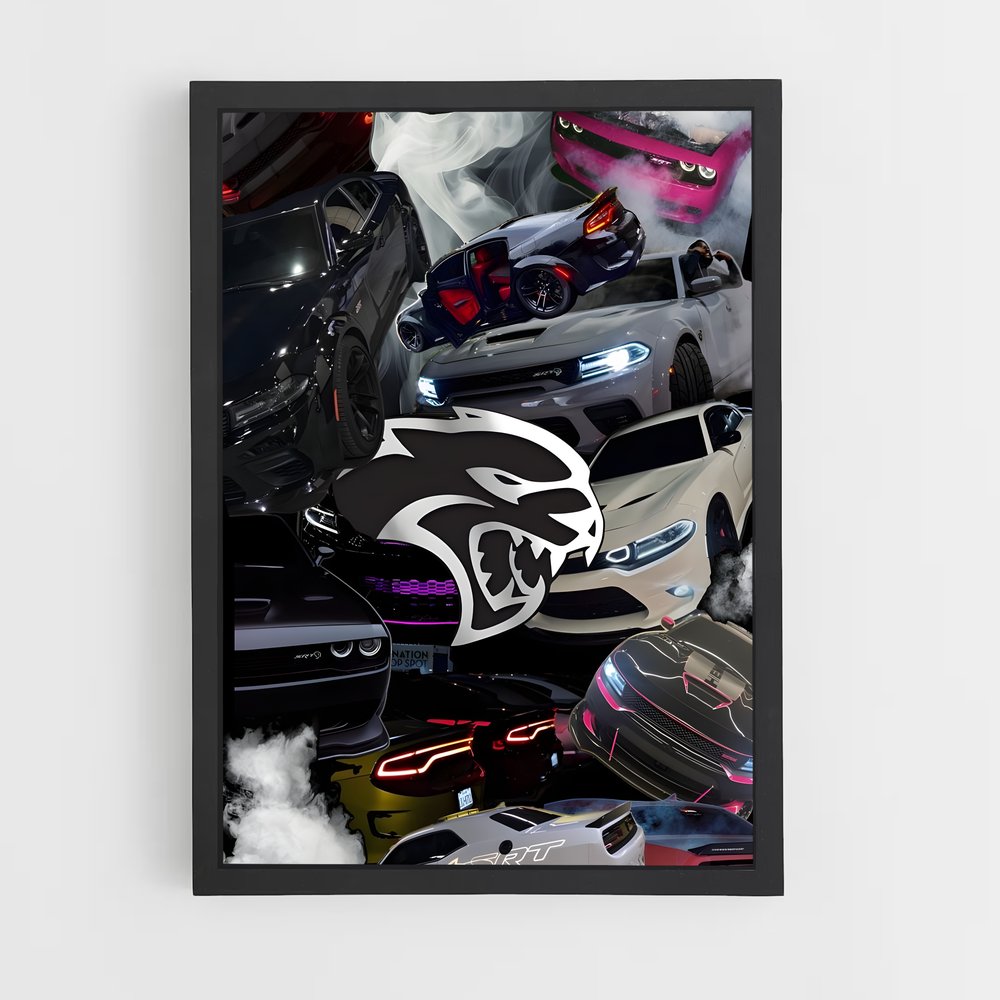 Poster Turbo Drift – affiche Dodge (vue 2)